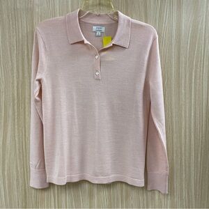 J. Crew merino blend pink top size XS